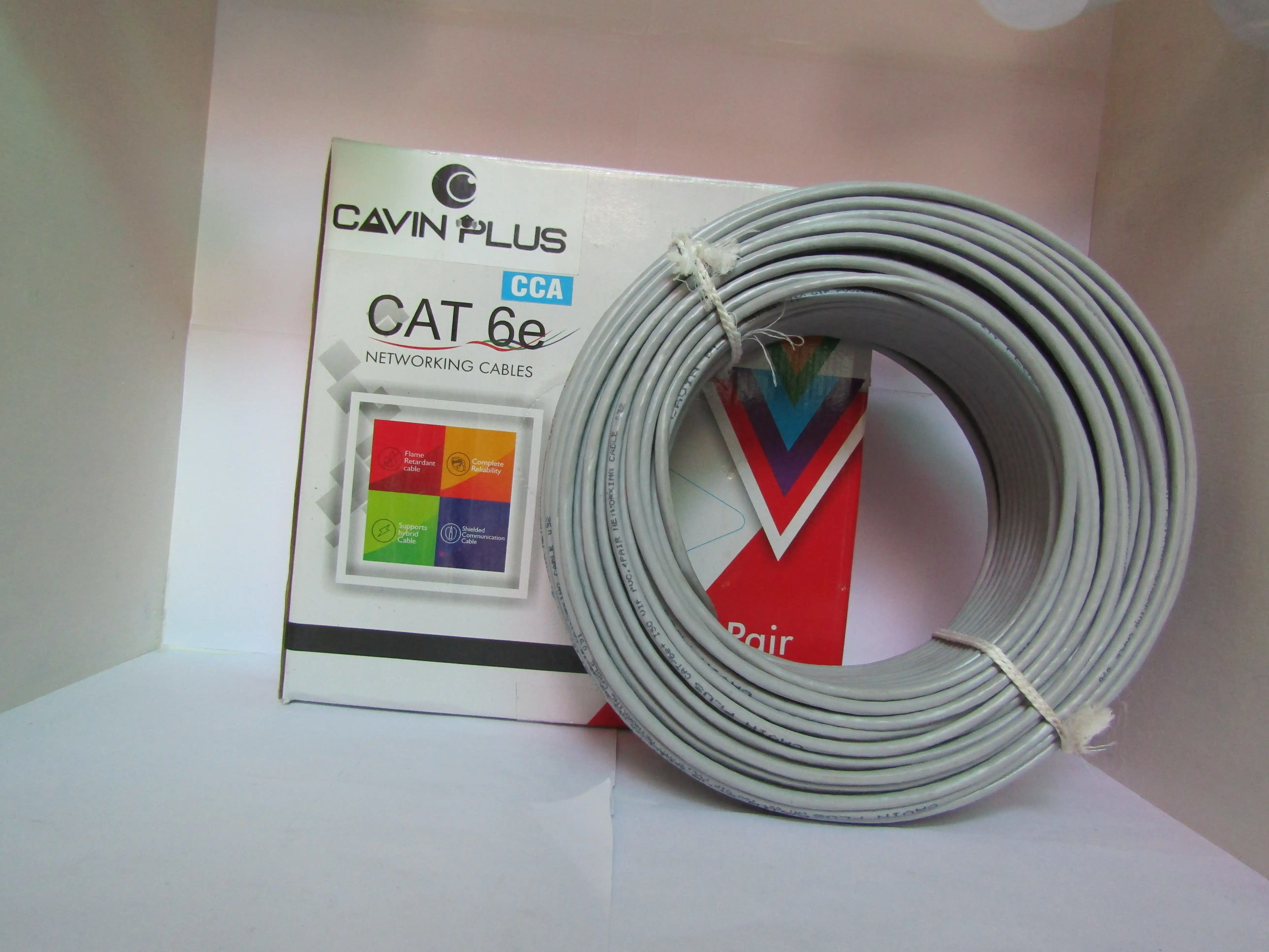 CCA CCTV Camera Cable (60 Meter) (White Colour)